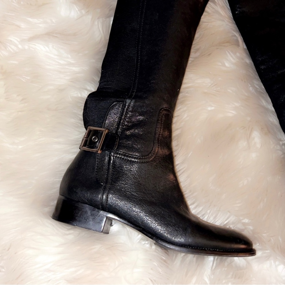TORY BURCH Tall Black Leather Boot - Picture 9 of 15